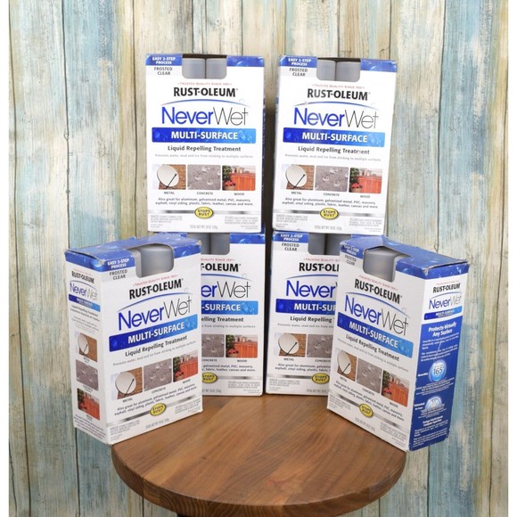 6-Pack Rust-Oleum Never Wet Multi Purpose Kit Liquid Repelling Treatment Clear - Picture 1 of 8